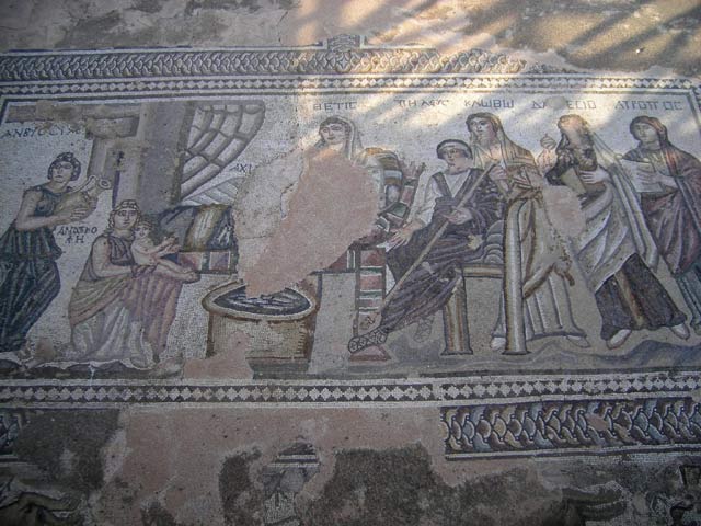 The House of Theseus (2-6 века от Р.Х.). Мозаика на Вилле Тесея - рождение Ахилла